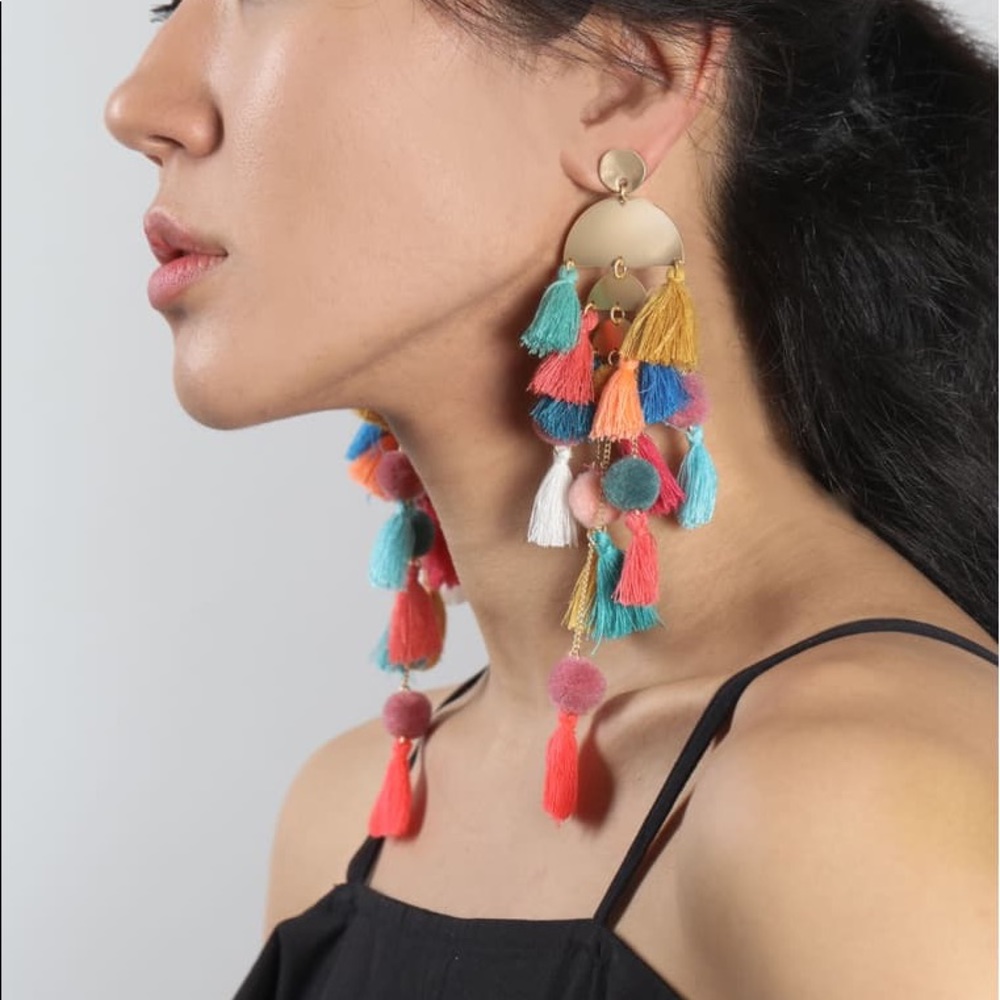 Stella + Ruby Calypso Tassel Earrings